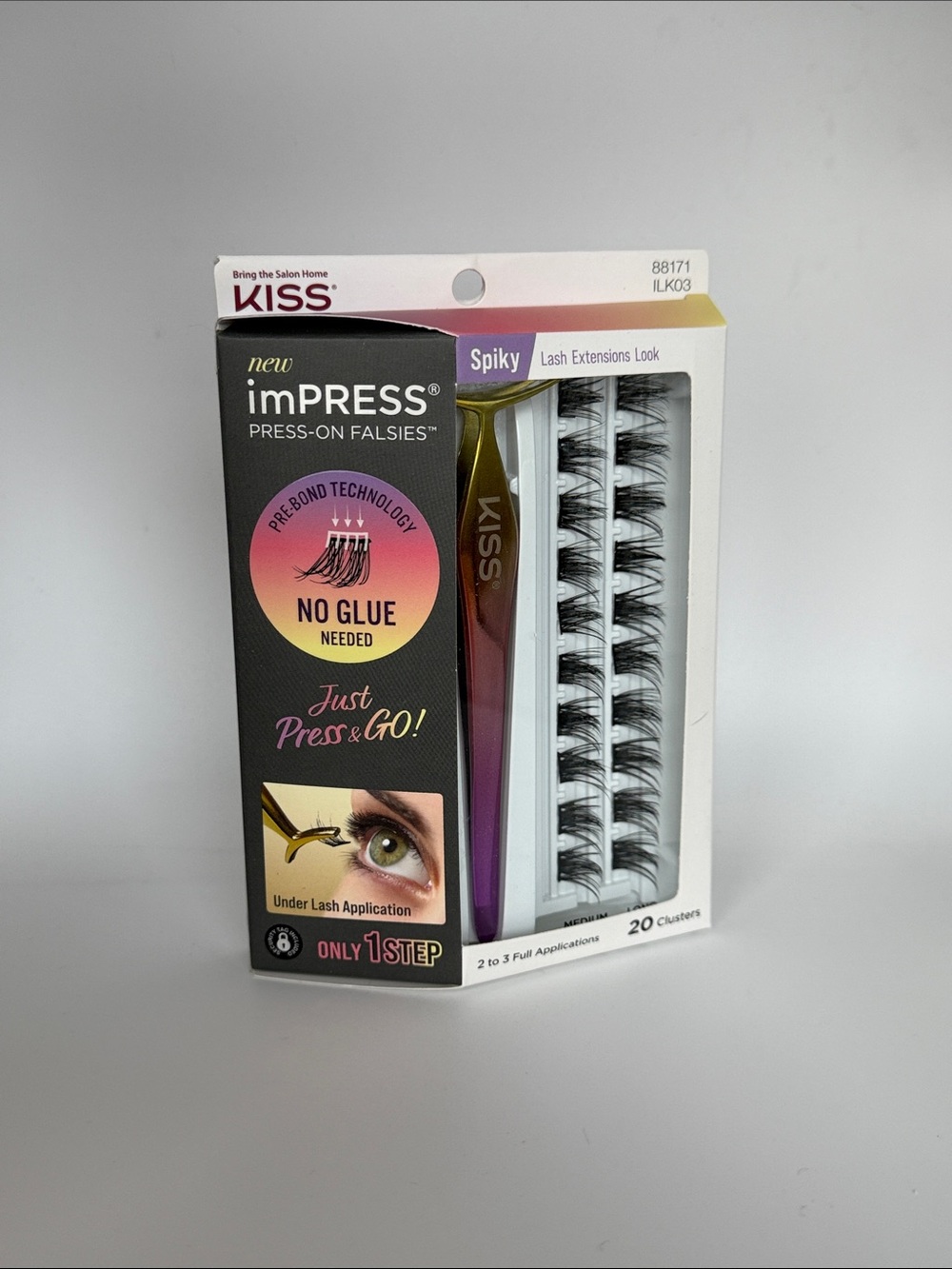Kiss imPRESS Press-On Lash Clusters Spiky - BNIB